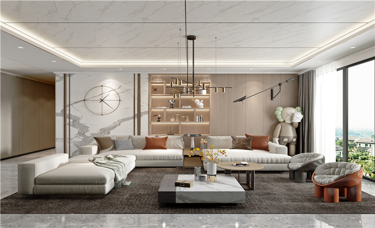 如果電視背景墻的高度太大,則上方會留有很多空間,因此空間感將不會和諧。 如果電視背景墻的高度太大,則上方會留有很多空間,因此空間感將不會和諧。